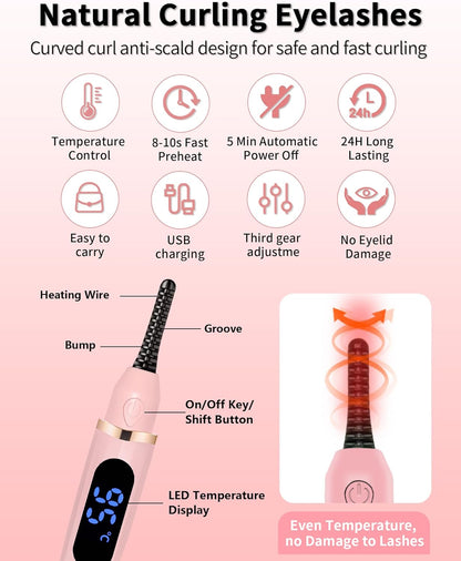 Amoryze™  Heated Eyelash Curlers